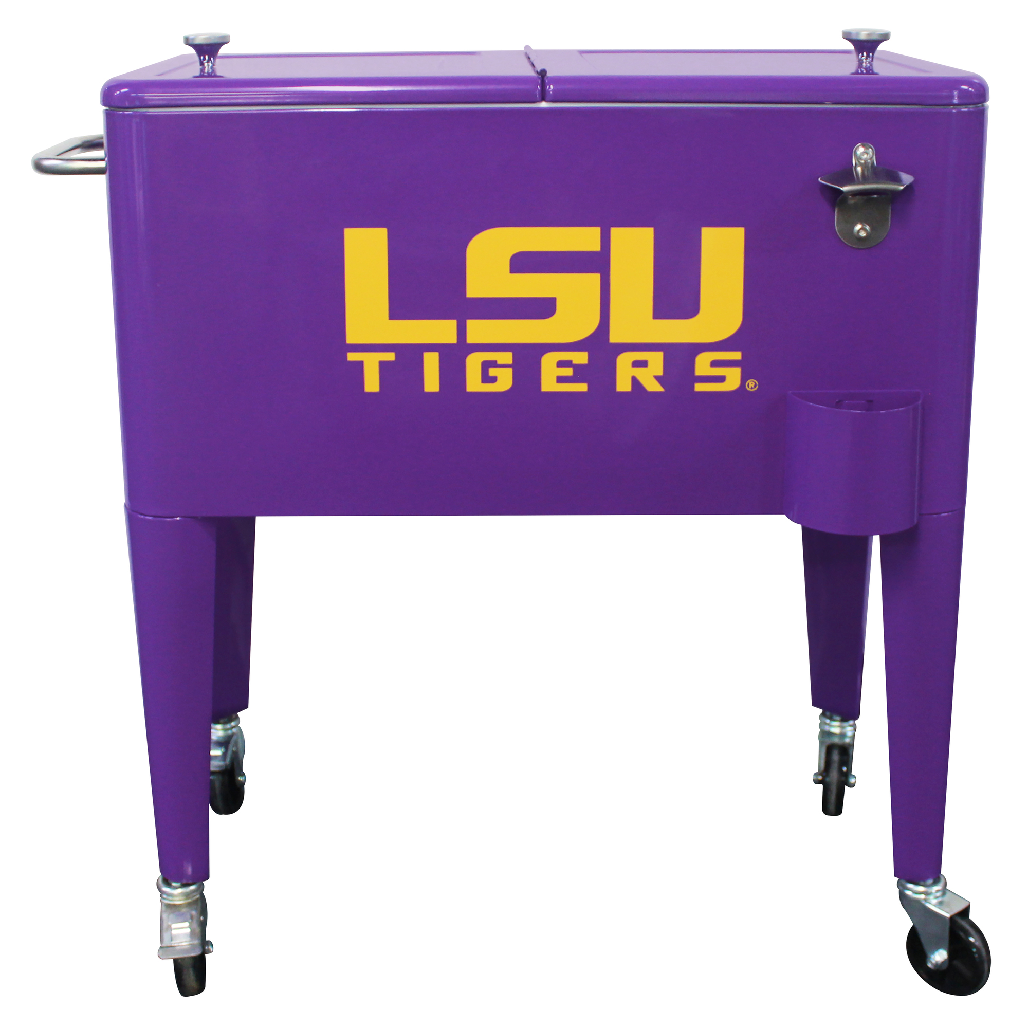 Leigh Country, LSU Tigers 60qt. Rolling Cooler, Capacity 15 Gal, Model# TX 93787